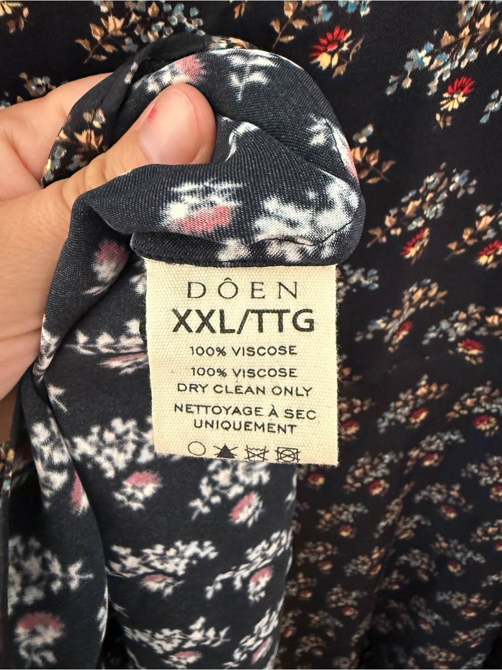 Doen Ivy Mini Dress in Delphinium Floral | NWT | Size XXL - Picture 15 of 16